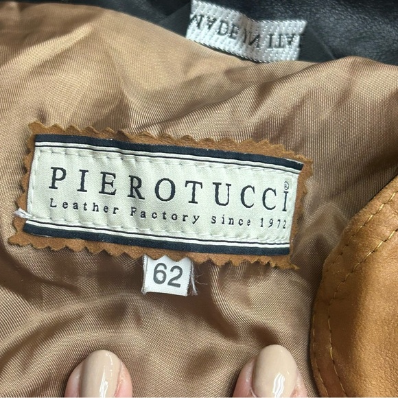 Pierotucci Italian Leather Bomber Jacket - Picture 2 of 6
